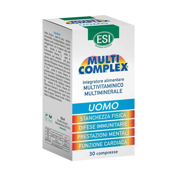 Esi Multicomplex - Uomo Integratore Di Vitamine E Minerali, 30 Compresse-image