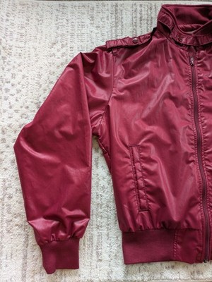 Vintage Hennessy Cognac Racer Jacket Members Only Style Red 