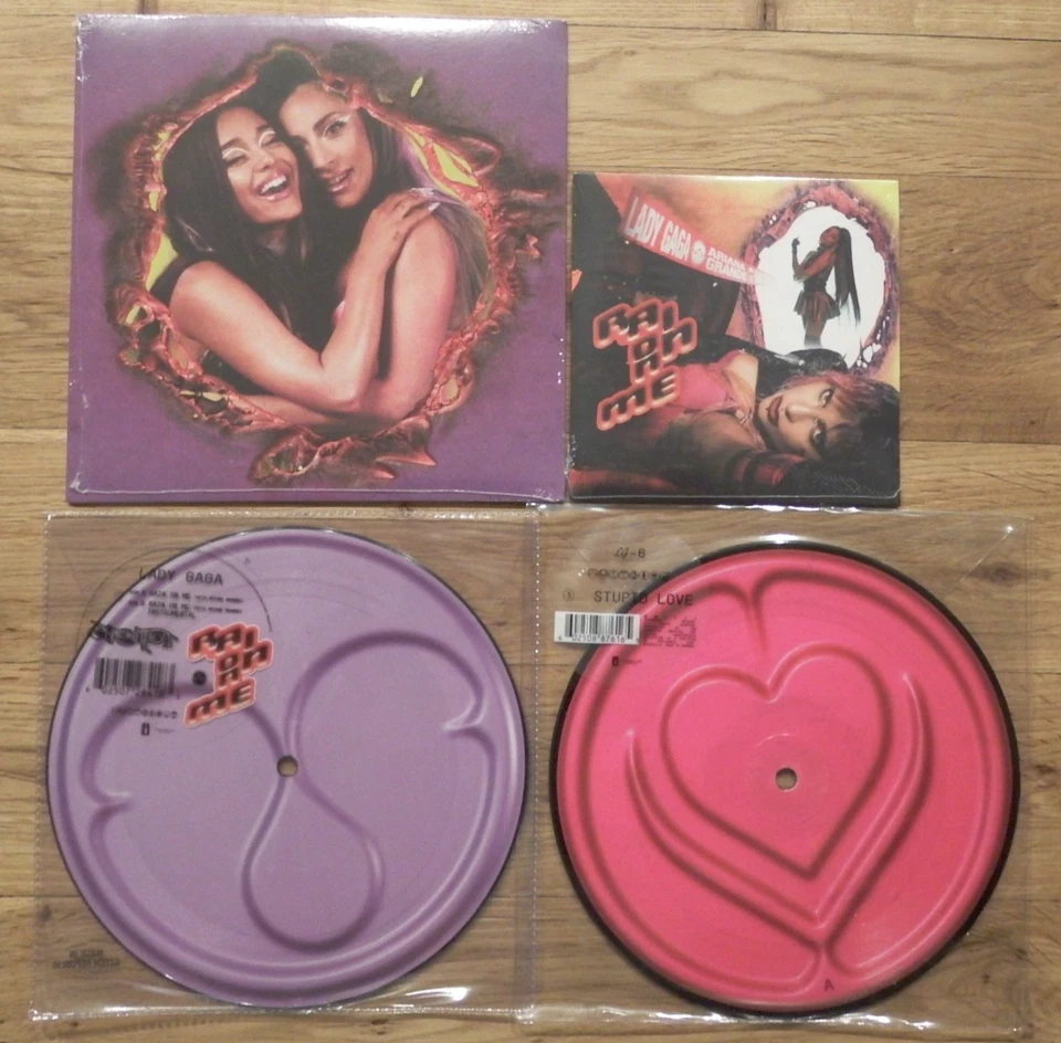 Lady Gaga 7” Vinyl CD Bundle Rain On Me Arianna Grande Stupid Love NEW SEALED - Image 2 of 4