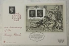 GB QEII 1990 Penny Black Anniversary Minisheet Stuart FDC Alexandra Palace C£15