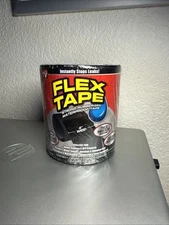 Flex Tape Rubberized Waterproof Tape Black Strong Patch Bond Seal Repair 4”x5’