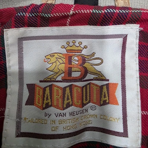 Vintage Baracuta G9 Van Heusen Harrington Corduroy Jacket 1970’s Plaid L 44 Rare image 2