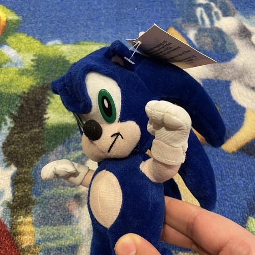 Sonic the Hedgehog SONIC Plush Toy Network 2003 Vintage New 10" Sega - Picture 5 of 10
