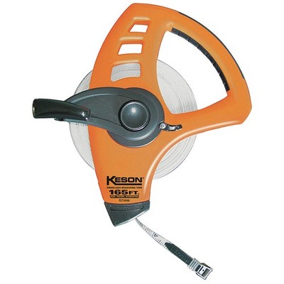 KESON FLT10165 Tape Measure,1/2 Inx165 ft,Orange/Black 4MHH9