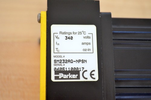 New Parker SM232AQ-NGSN Nema23 Brushless DC Servo Motor 340vdc w/ Smart Encoder - Picture 5 of 12