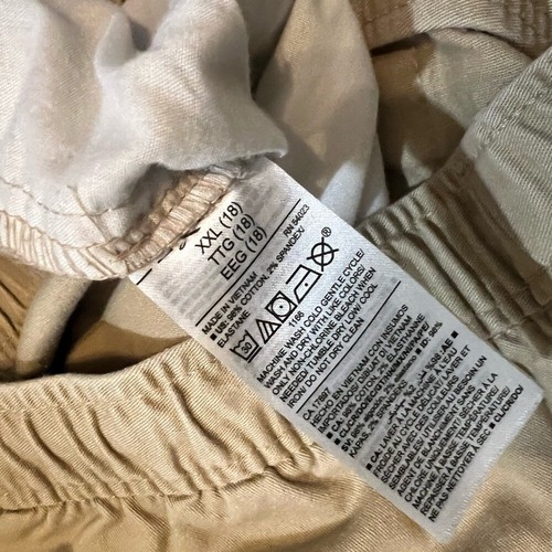 Old Navy Relaxed Slim Built in Flex Elastic Waist Khakis SZ XXL (18) Big Boys - Picture 4 of 6