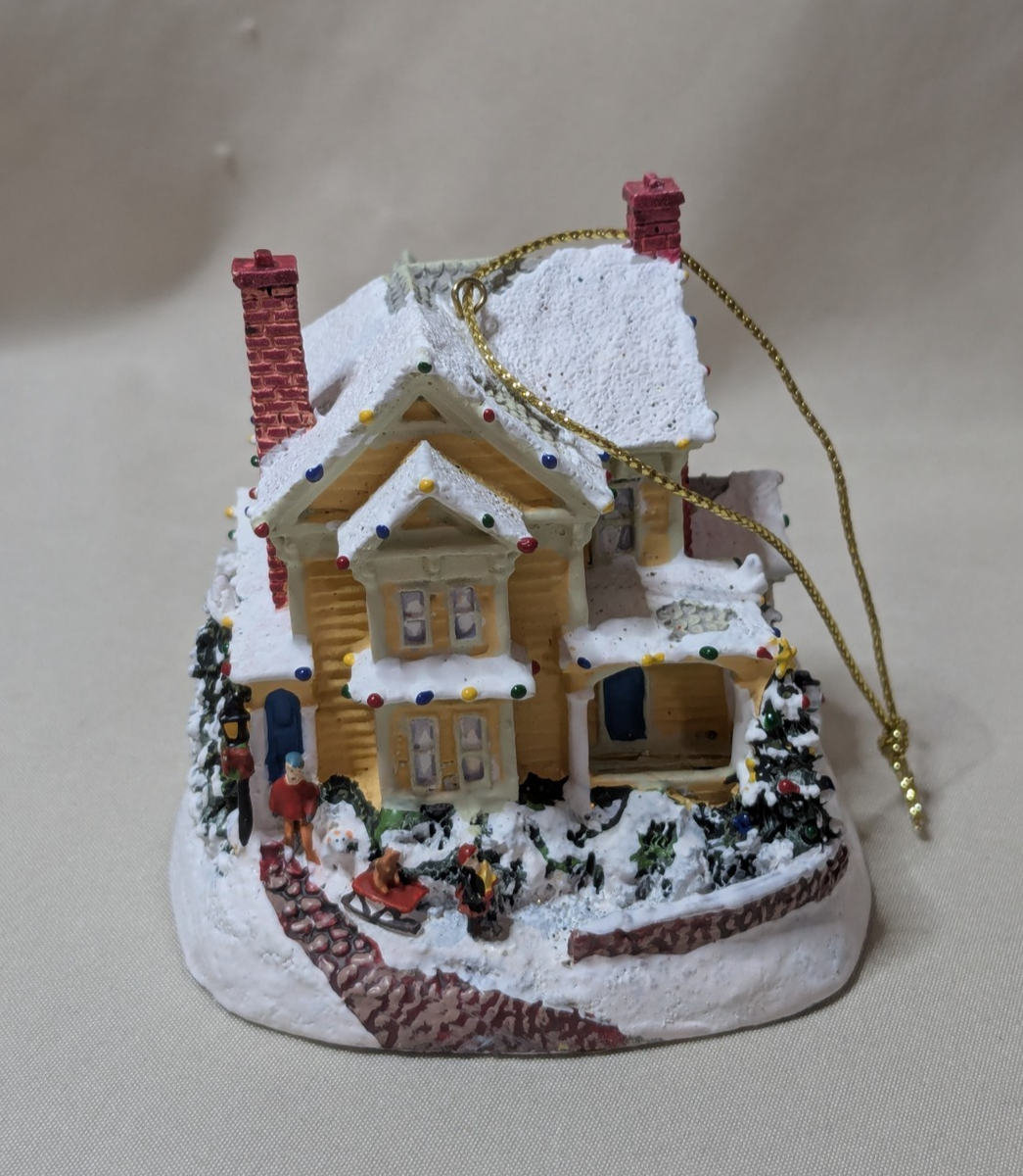 THOMAS KINKADE A Holiday Gathering Illuminated Ornament 2000