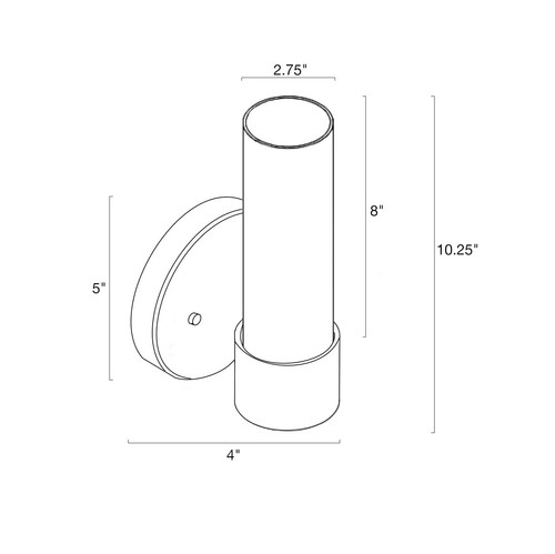 2-Pack Kira Home Sol 10" Modern 1-Light Wall Sconce with Frosted Glass Shade - Picture 17 of 24