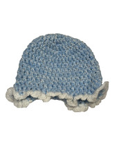 NEW handmade crocheted newborn baby hat yarn