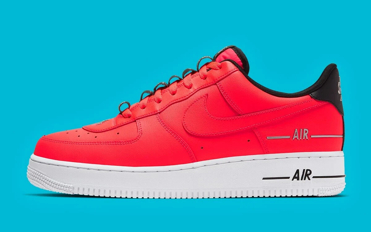 Nike Air Force 1 Low '07 Laser Crimson エア フォース 1 ロー NEW MEN'S NIKE AIR FORCE 1 AF1 LOW LASER CRIMSON DOUBLE AIR