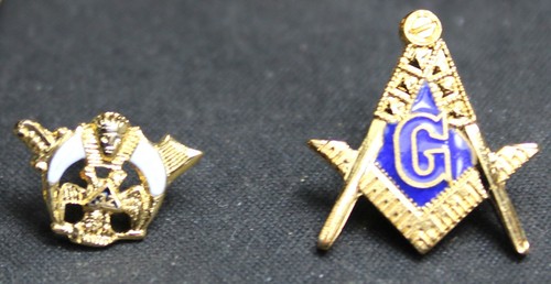(12) Masonic Men's Accessory Lot - Cufflinks - Tie Bars - Shriners - Vintage - Picture 9 of 9