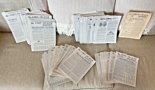 222 WEEKLY COIN DEALER NEWSLETTER + 51 Monthly Summary 1976-1987 GREYSHEETS