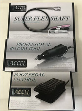 ACCEL NAIL MACHINE Nail Drill Mani [2-Way Machine/Super Flex Shaft/Foot Pedal]