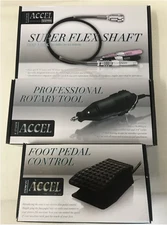 ACCEL NAIL MACHINE Nail Drill Mani [2-Way Machine/Super Flex Shaft/Foot Pedal]