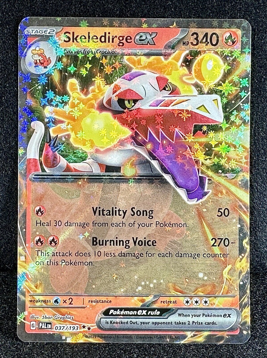 🔥Skeledirge ex 037/193 Paldea Evolved Holo Double Rare WOW 🔥Skeledirge ex 037/193 Paldea Evolved Holo Double Rare WOW