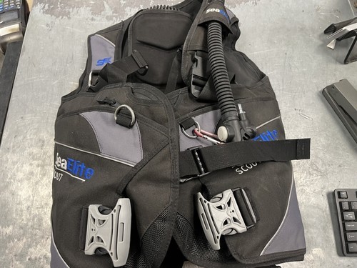 SEA ELITE SCOUT SEA DIVING VEST SET W Regulator Everflex Gloves Shoe (QTP024077) - Picture 3 of 12