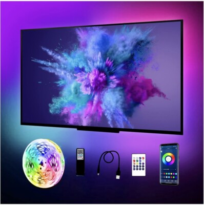 LED Strip Lights for TV 65-75 Inch, 15Ft TV LED Backlight, Bluetooth Color Chang