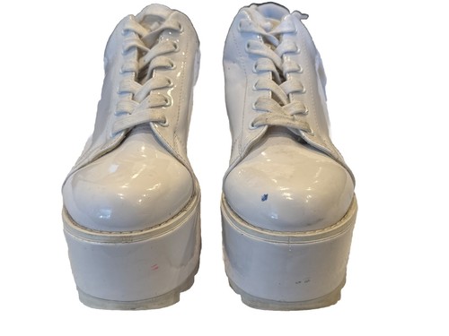 YRU WHITE WOMEN'S LALA PLATFORM SNEAKERS - Picture 6 of 16
