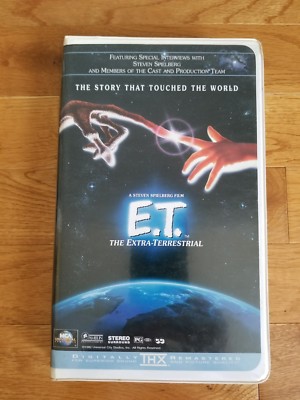 E.T. The Extra-Terrestrial VHS Clamshell GOOD USED CONDITION