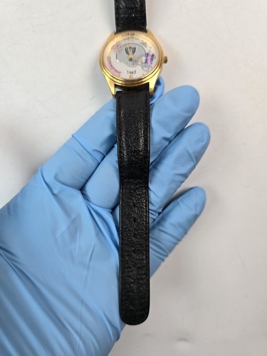 Vintage Oakland Raiders NFL Super Bowl Watch Unisex 80's Gold Tone (FOR PARTS) - Picture 4 of 8