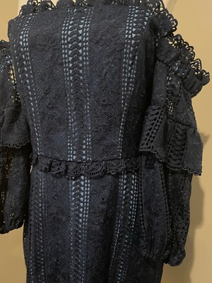 PARKER Womens Blue Lace Dress NWOT - Sz 6 | eBay