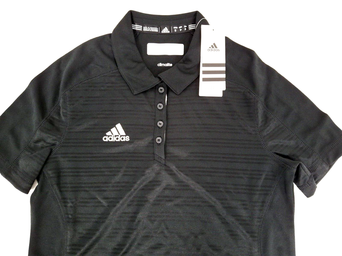 Adidas Climalite (Women's) Select Polo Shirts- Size XS Black