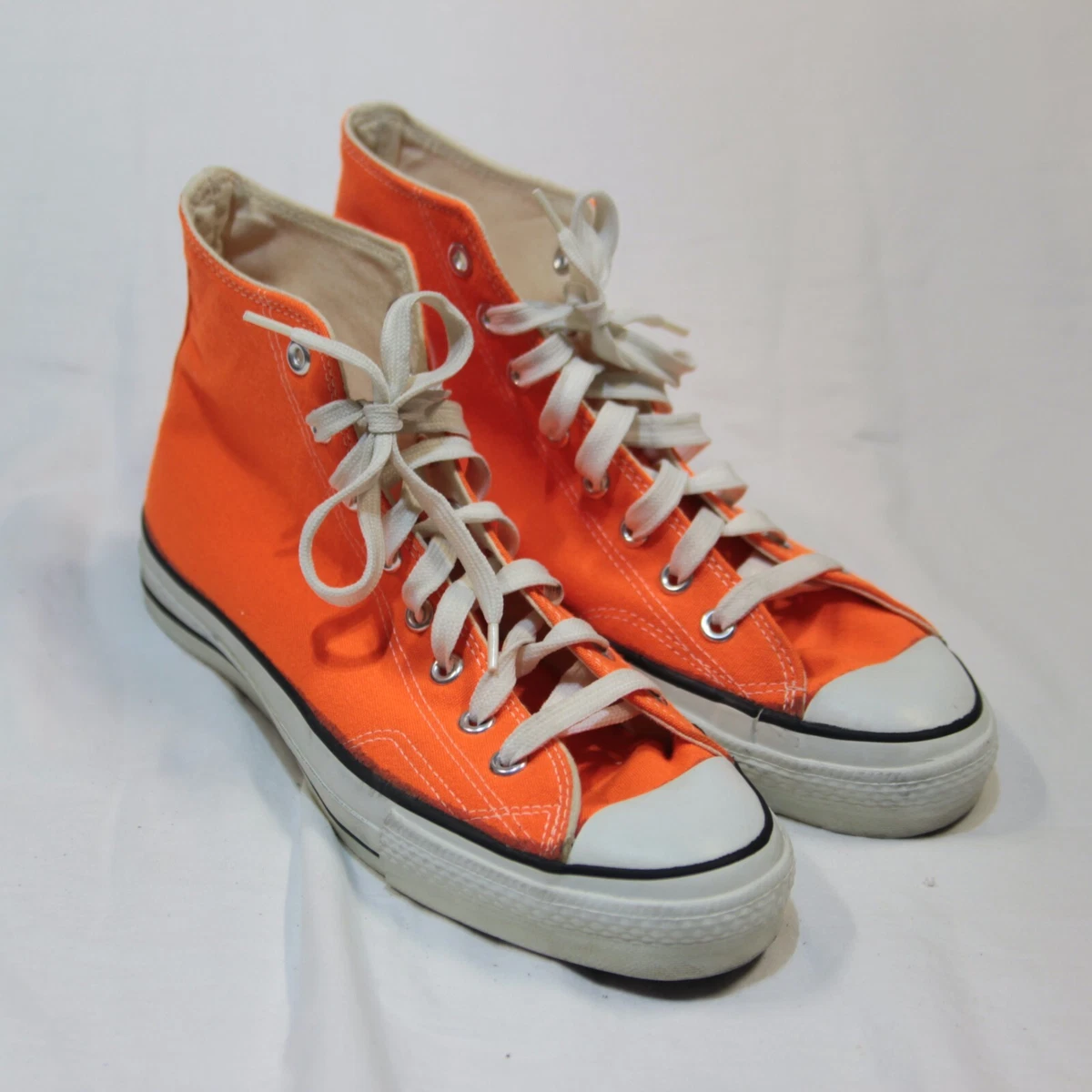 Vintage 80s Converse Chuck Taylor All Star High Top Orange Made in