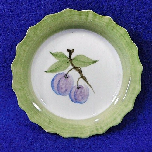 4 Winterthur Fruit Butter Pats Andrea by Sadek Hand Painted Discontinued 3.5" - Picture 3 of 8