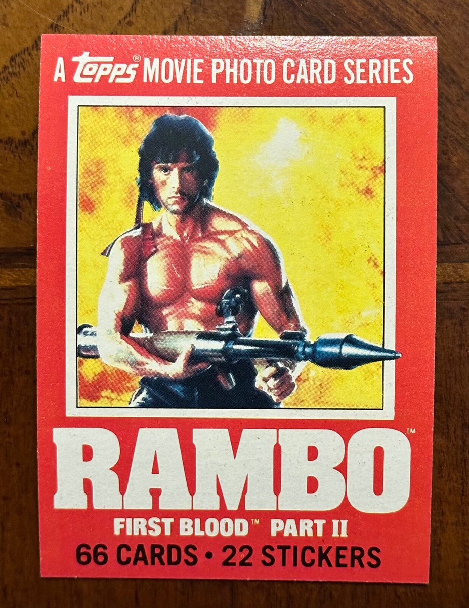 Rambo First Blood Part II Topps Trading Card Singles COMPLETE YOUR