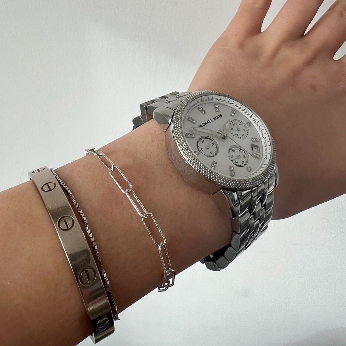 Michael Kors Ritz Silver-Tone MK5020 Wrist Watch for Women 