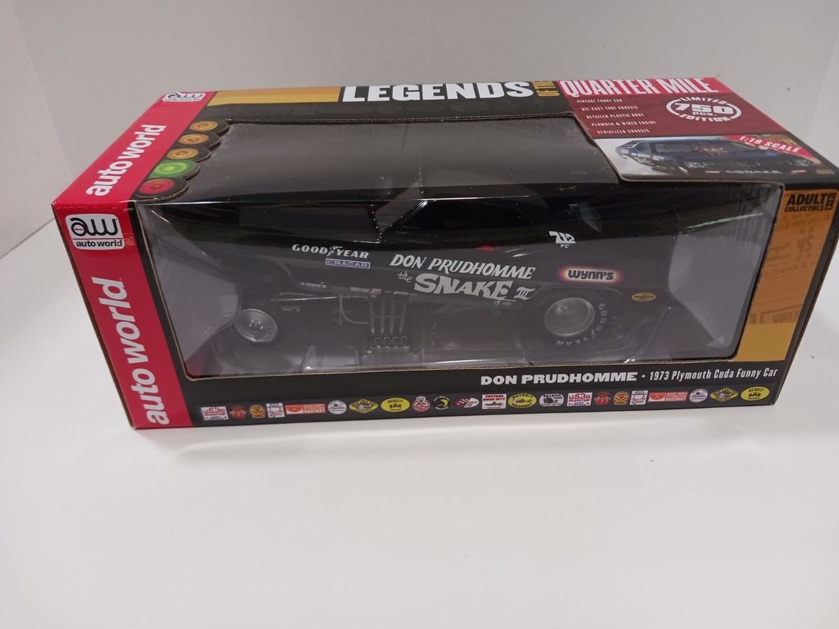 Auto World Legends Don Prudhomme Snake III (Black Car) 1/18