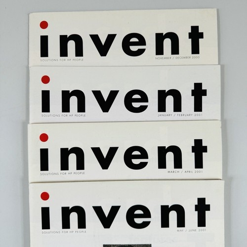HP Invent Magazine Lot of 4 Nov/Dec 2000 - May/June 2001 EX - Imagen 4 de 9