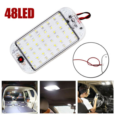 48 LED Car Panel Light Interior Reading Lamp High Brightness Cabin Light Kit