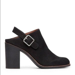 black slingback mules