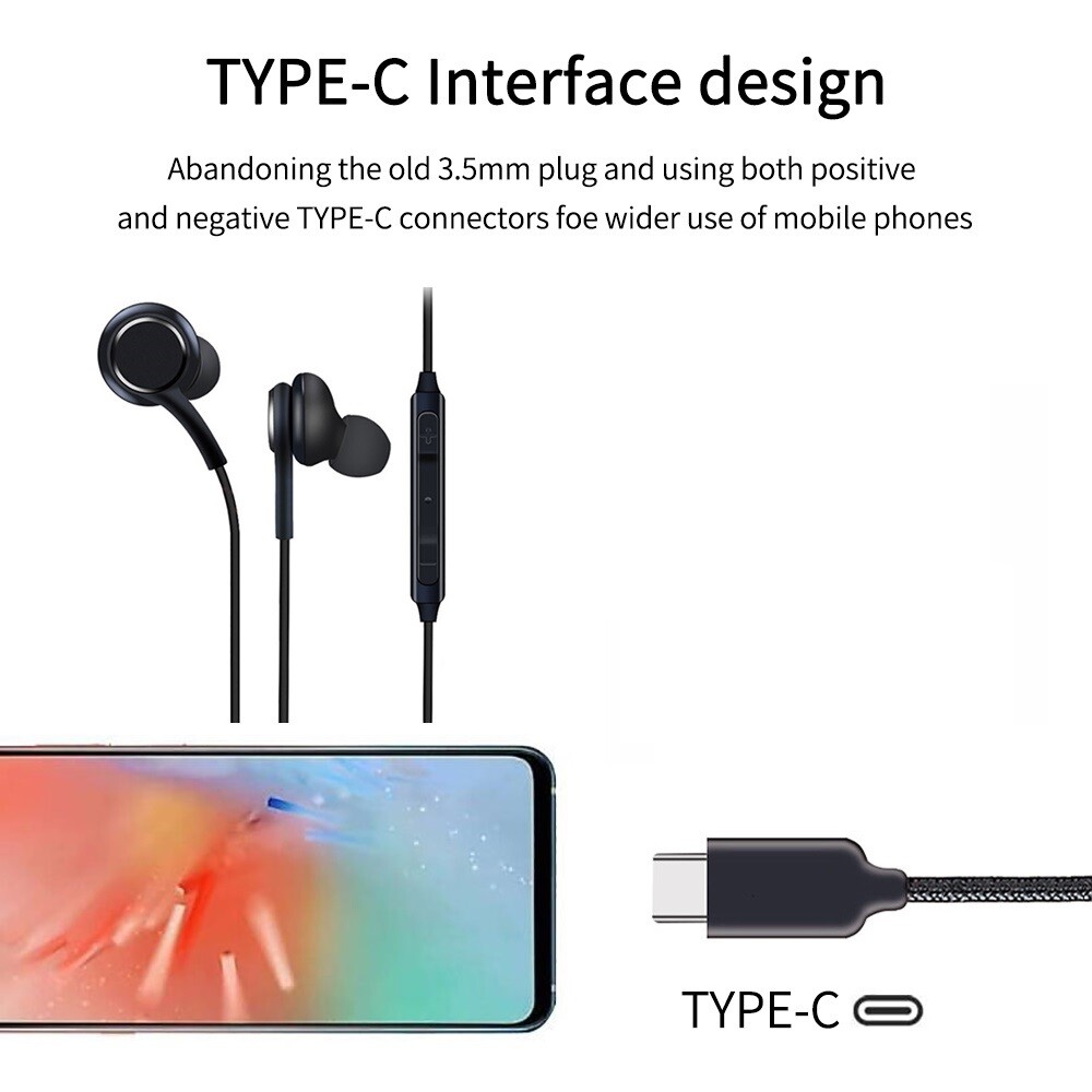 NEU Kopfhörer In-Ear für Samsung Galaxy Note10 S10 S20 S21 USB C Type-C