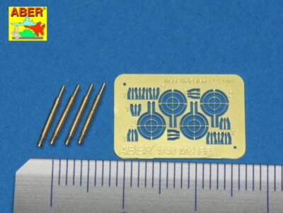 MW22 ABER MODELS A48008 SET OF 4 BARRELS FOR GERMAN OERLIKON 20MM AIRCRAFT  for