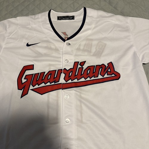 Jose Ramirez Jersey Cleveland Guardians Mens Large White Playoffs MVP #11 - Picture 6 of 6