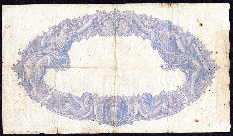 FRANCE  500  Francs 1915  P-66g - Image 2 of 2