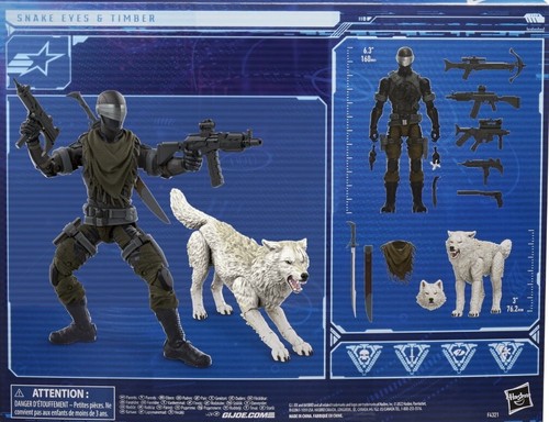 G.I. Joe Classified Series Snake Eyes & Timber #52 Action Figure 6" Scale NEW - Picture 8 of 9