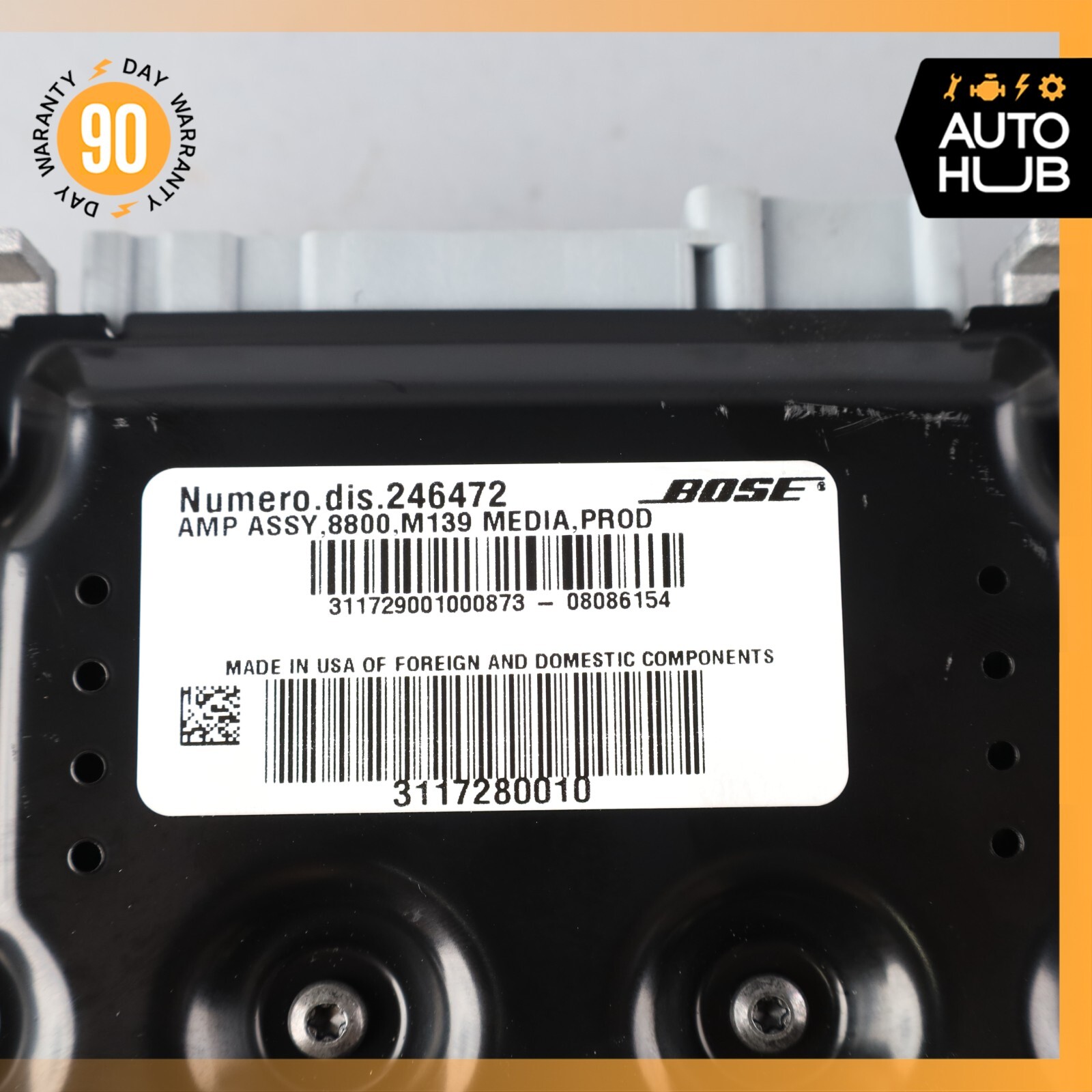 09-10 Maserati Quattroporte M139 S GT S Bose Audio Amplifier Amp 246472 OEM 50k