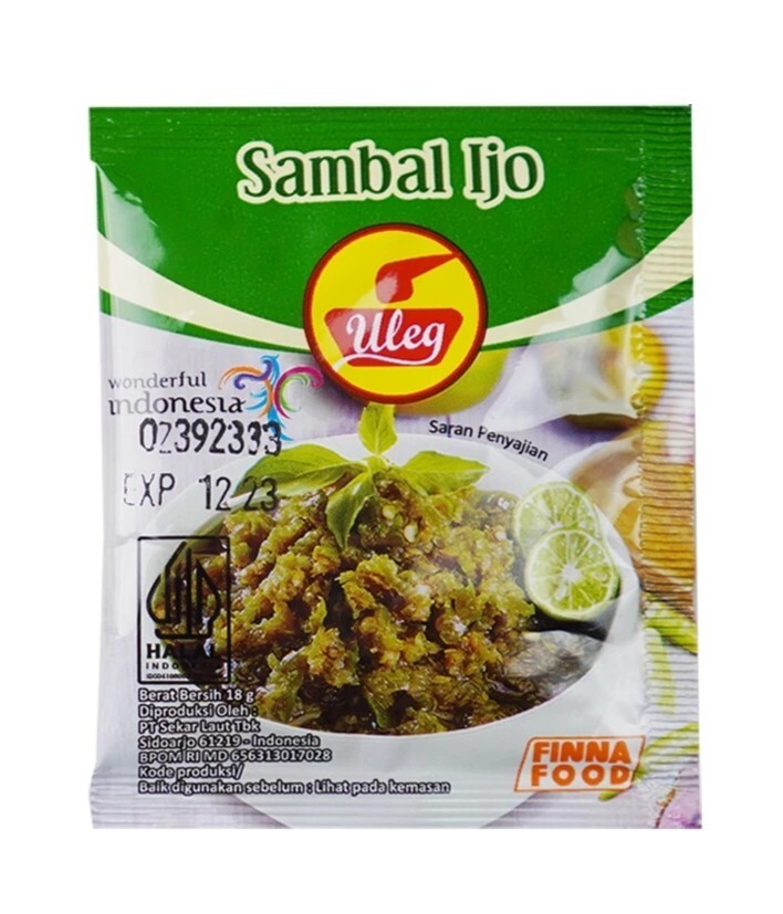 Uleg, Indonesian Seasoning, 10sachet, Sambal Ijo (Pack of 1) | eBay