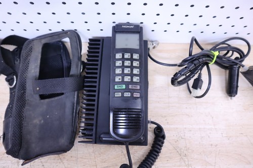 Used Vintage Nokia Cell Phone Car Travel Brick Travel W/ Case & Antenna Untested - Afbeelding 7 van 13