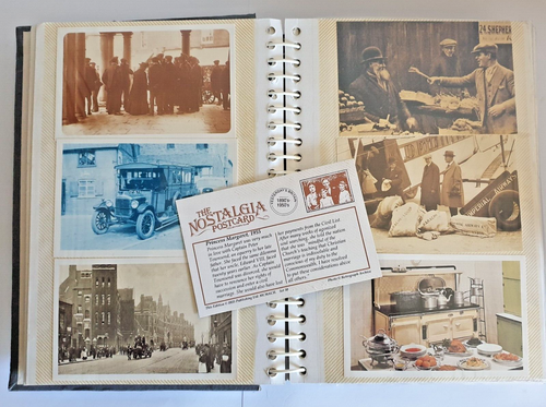 VTG NOSTALGIA POSTCARDS, 215 cards in Presentation Album - Excellent Condition