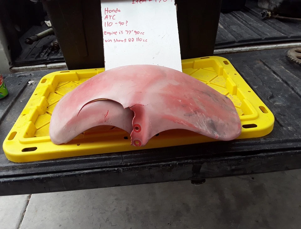 Carenado de nariz superior delantero capó guardabarros Honda Atc110 Atc90k Foto 3 de 4