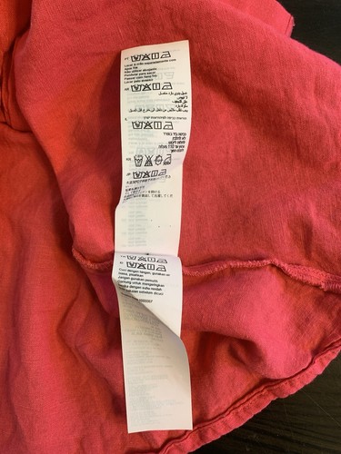 Billabong Linen Blend Mini Dress Women Medium Hot Pink Sun Beachy Coastal Surfer - Picture 7 of 14