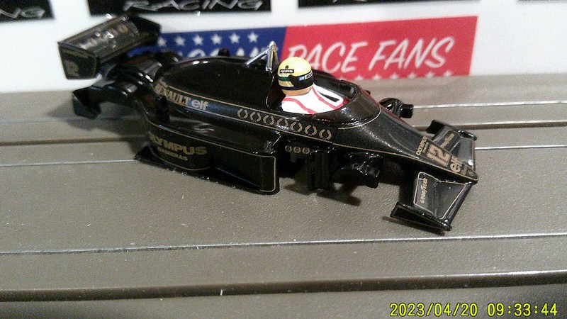 AFX RACING H.O. SCALE SLOT CAR BODY ONLY 1985 RENAULT LOTUS 97T #12 BLACK/GOLD