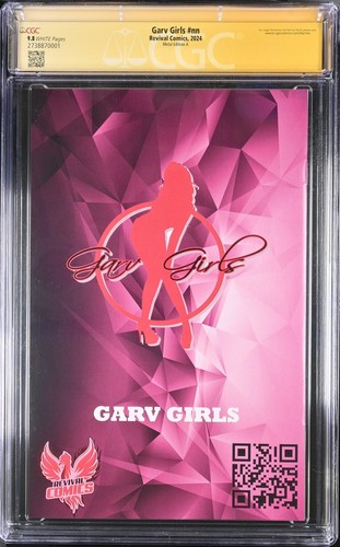 Garv Girls Art Of Keith Garvey KO Cover A Comic Con Metal LE5 CGC Signed SS - Picture 2 of 2