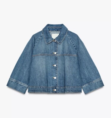 ZARA TRF LAYERED DENIM JACKET BLUE NEW SS25 SIZES XS-XXL REF. 8727