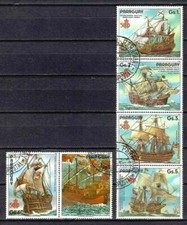 Bateaux Paraguay 1987 (113) Yvert n° 2326 à 2330 oblitérés used