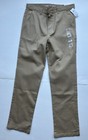 Old Navy Girls Adj Waist Uniform Pants Khaki Tan Size 16 Boot Cut Straight